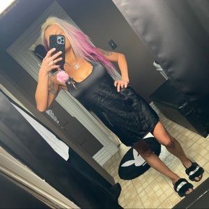 🖤 Bebe Babydoll Mini Slip Dress XS 🖤